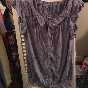 Super soft blouse with cinched bottom.